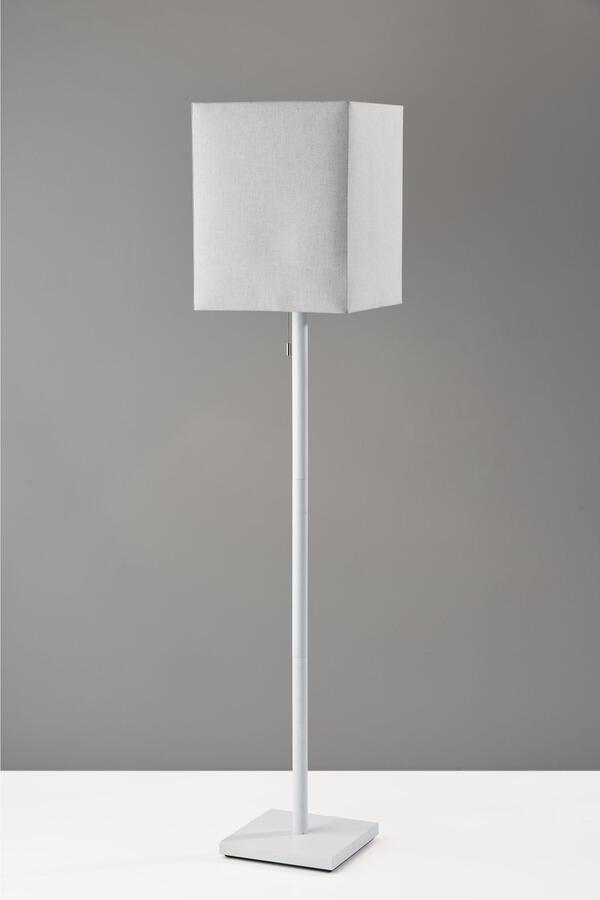Adesso Floor Lamps - Estelle Floor Lamp- White