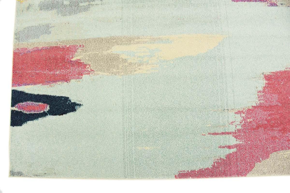 Unique Loom Indoor Rugs - Estrella Abstract Palace Pink & Ivory