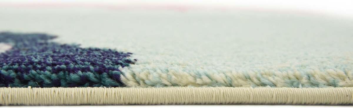 Unique Loom Indoor Rugs - Estrella Abstract Palace Pink & Ivory