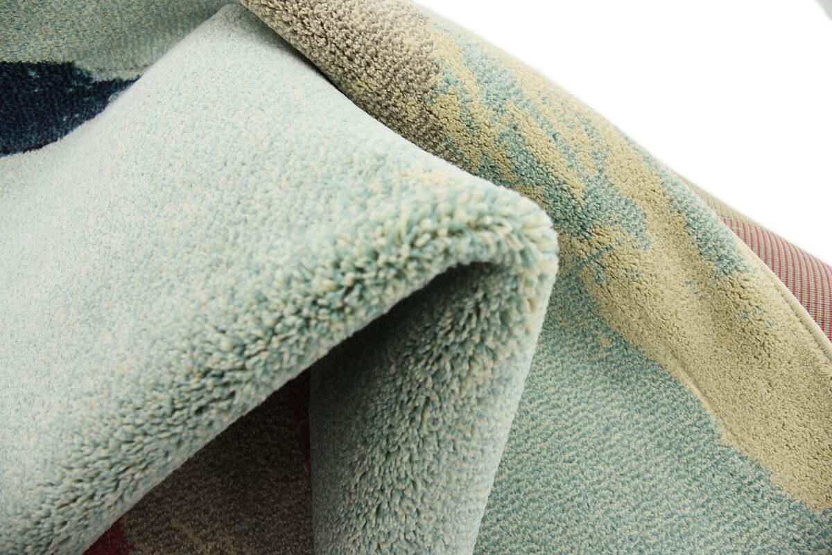 Unique Loom Indoor Rugs - Estrella Abstract Palace Pink & Ivory