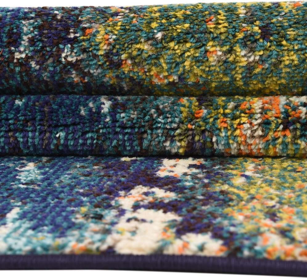 Unique Loom Indoor Rugs - Estrella Coastal Palace Rectangular Rug Navy Blue