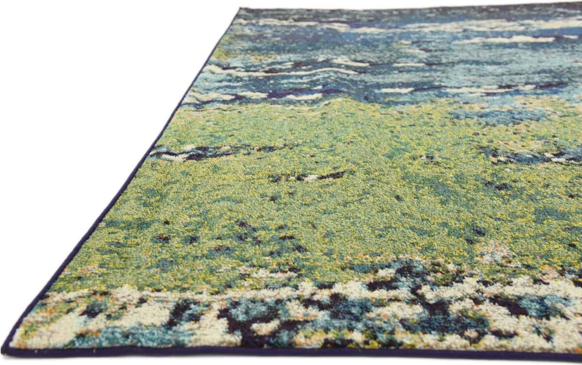 Unique Loom Indoor Rugs - Estrella Coastal Palace Rectangular Rug Navy Blue