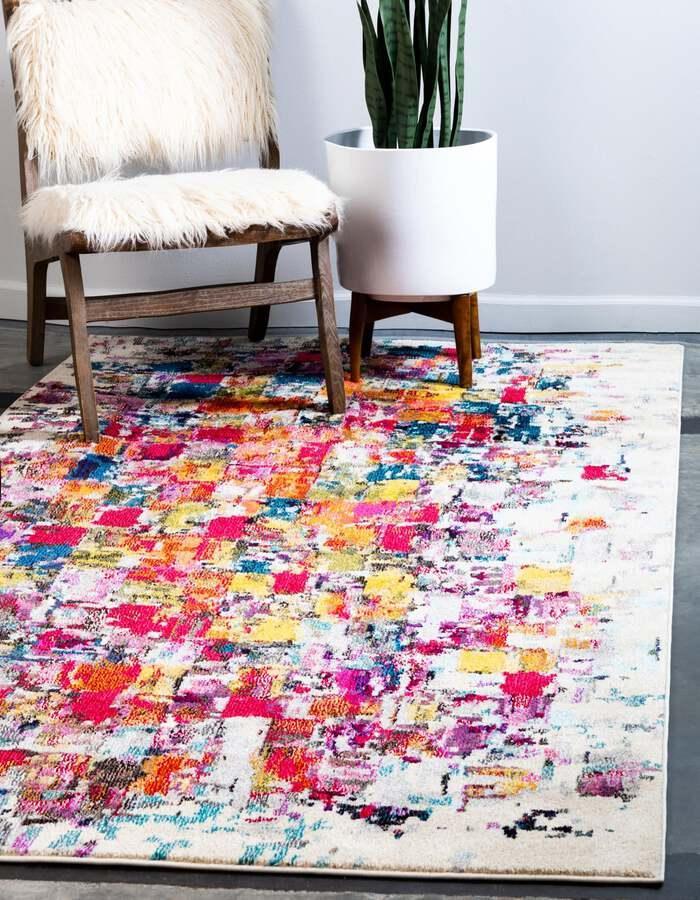 Unique Loom Indoor Rugs - Estrella Contemporary Palace Rectangular Rug Multi