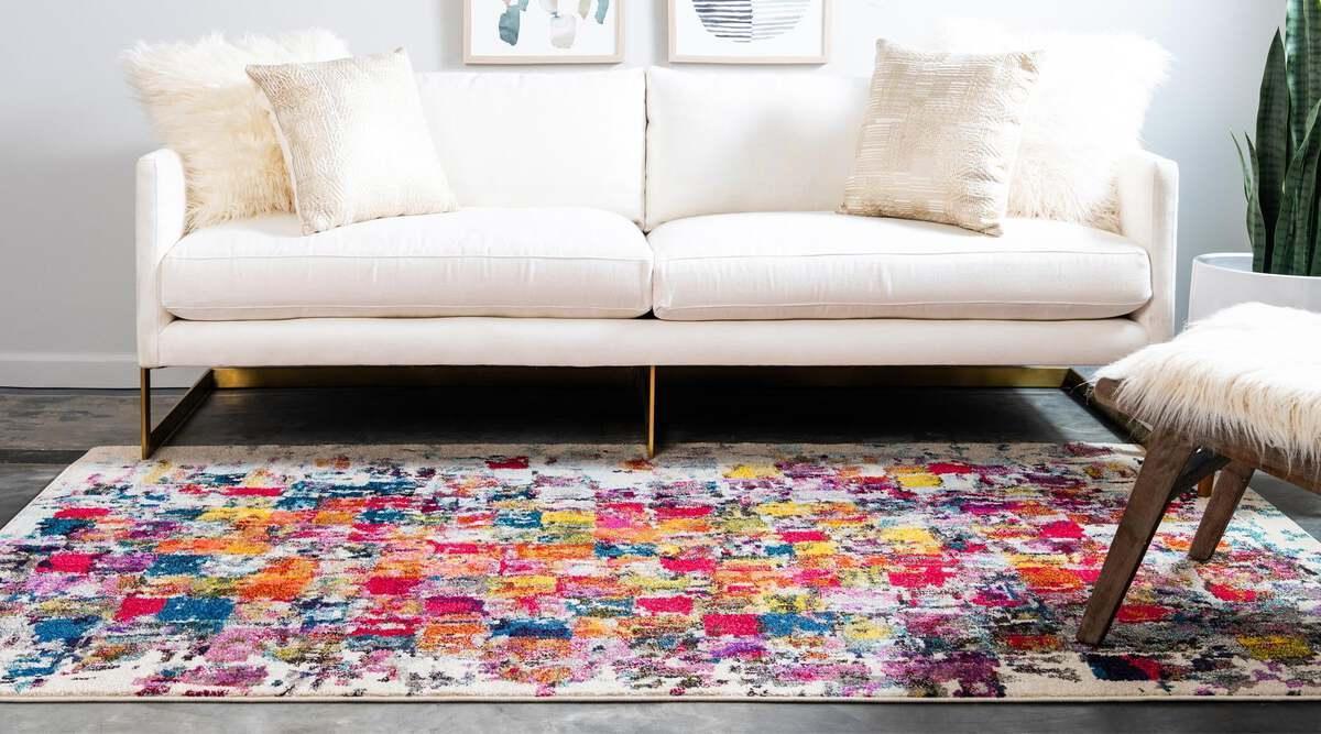 Unique Loom Indoor Rugs - Estrella Contemporary Palace Rectangular Rug Multi