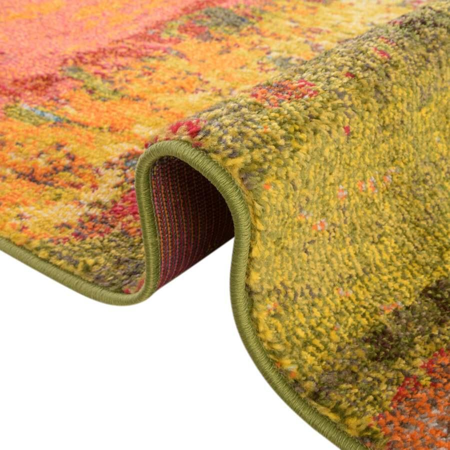 Unique Loom Indoor Rugs - Estrella Floral Palace Multi & Green