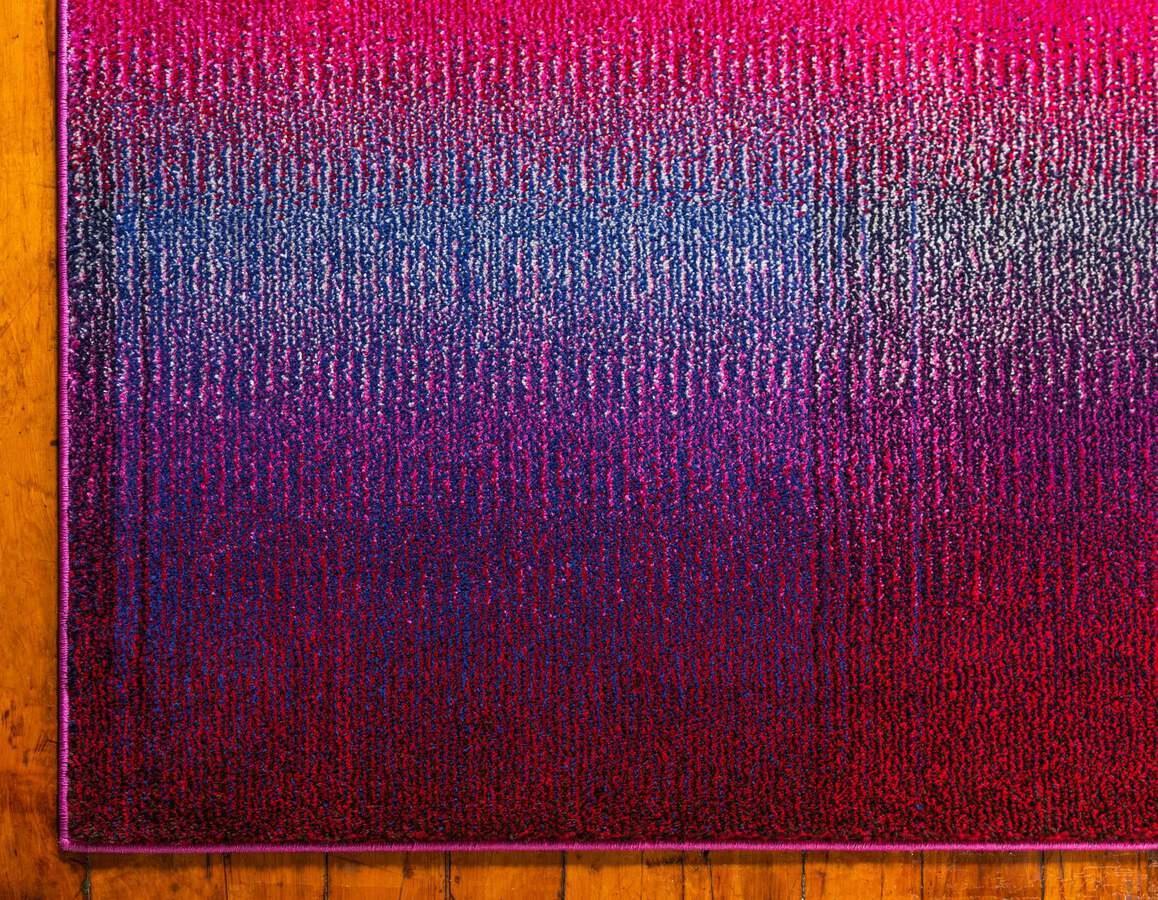 Unique Loom Indoor Rugs - Estrella Gradient Palace Pink & Gold