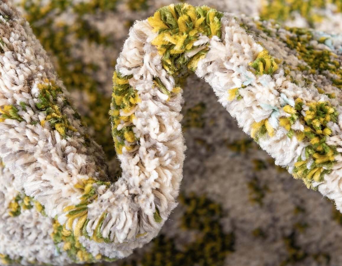 Unique Loom Indoor Rugs - Estrella Modern 10x13 Rectangular Rug Blue