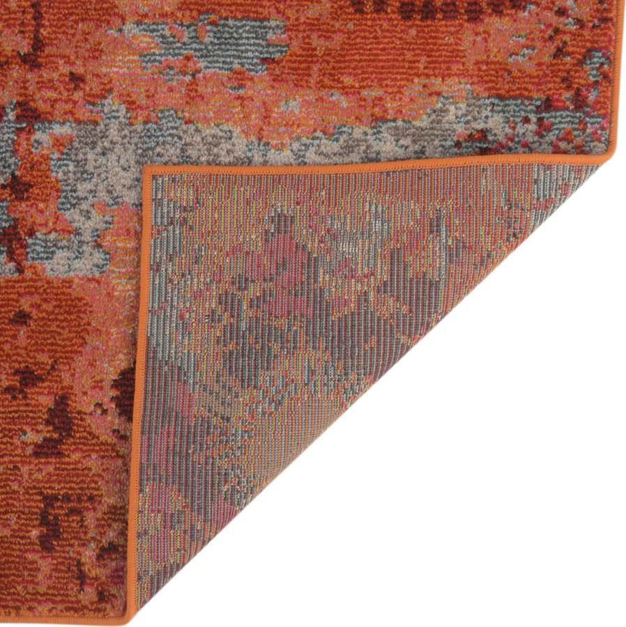 Unique Loom Indoor Rugs - Estrella Modern Palace Rectangular Rug Orange