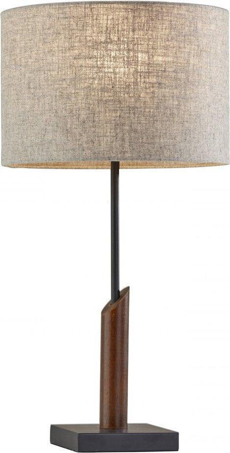 Adesso Table Lamps - Ethan Table Lamp Natural And Walnut