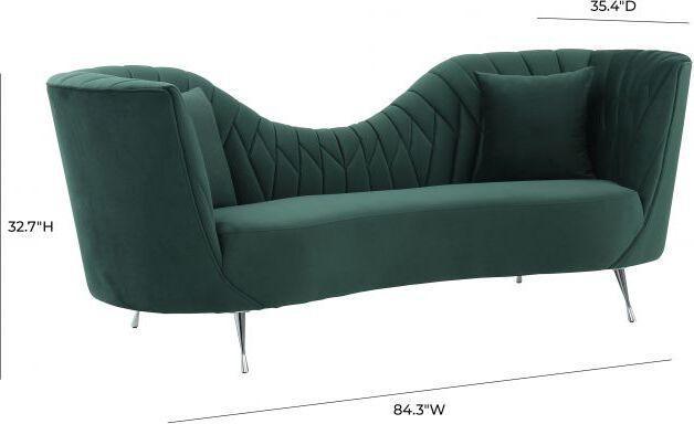 Tov Furniture Sofas & Couches - Eva Forest Green Velvet Sofa