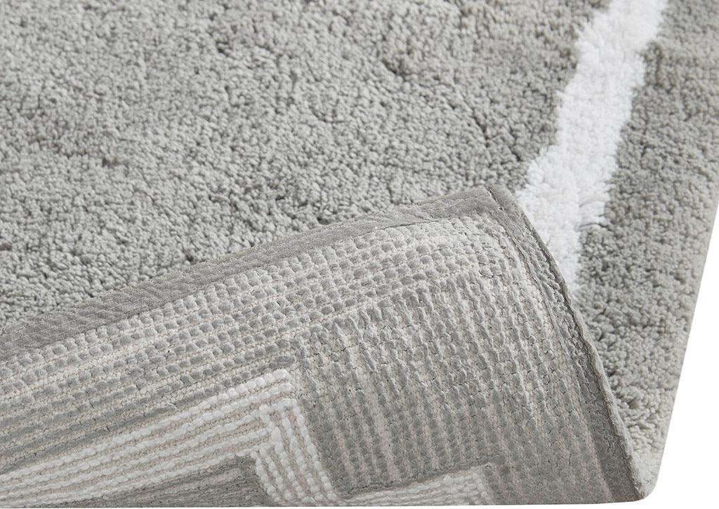 Olliix.com Bath Rugs - Evan 24x72" Bath Rug Grey