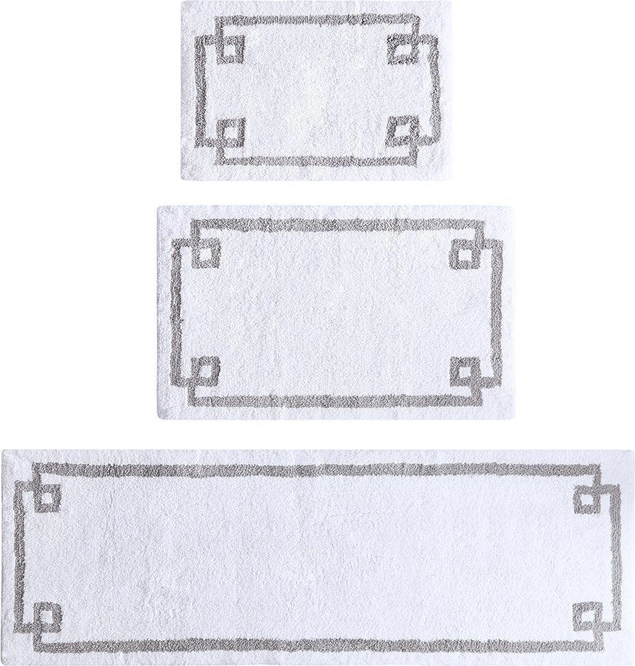 Olliix.com Bath Rugs - Evan 24x72" Bath Rug White