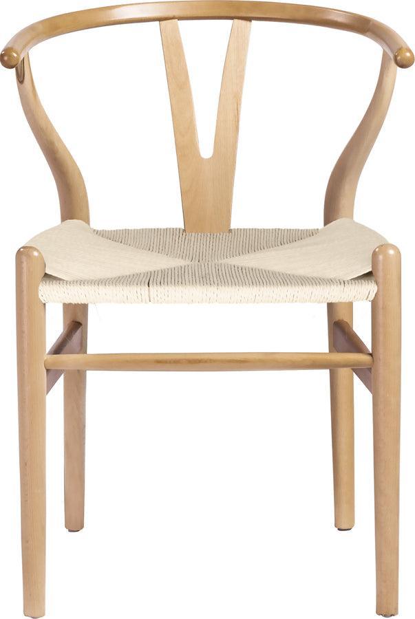 Euro Style Dining Chairs - Evelina Side Chair Natural (Set of 2)