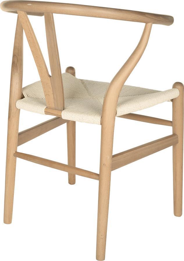 Euro Style Dining Chairs - Evelina Side Chair Natural (Set of 2)