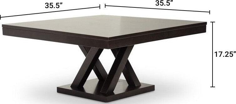 Wholesale Interiors Coffee Tables - Everdon Modern Coffee Table Dark Brown