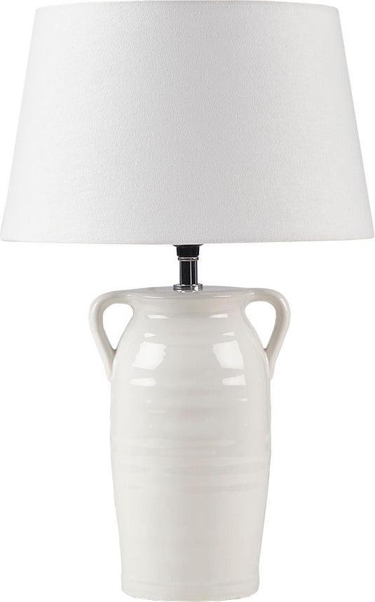 Olliix.com Table Lamps - Everly Ceramic Table Lamp White