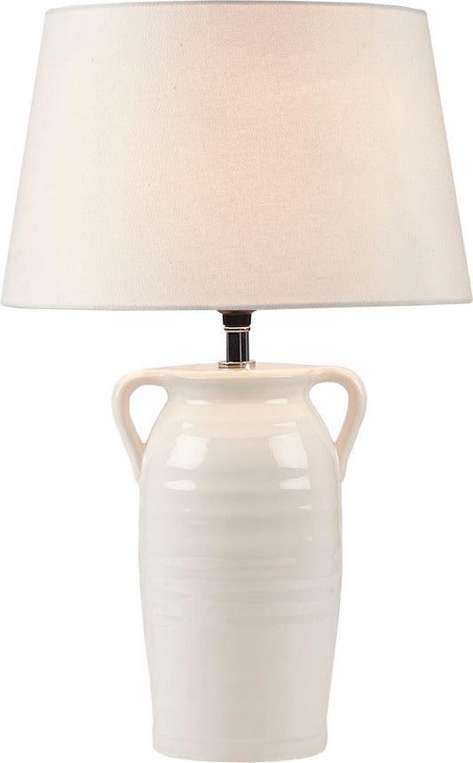 Olliix.com Table Lamps - Everly Ceramic Table Lamp White