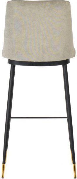 Tov Furniture Barstools - Evora Gray Velvet Counter Stool (Set of 2)