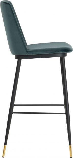 Tov Furniture Barstools - Evora Green Velvet Counter Stool (Set of 2)