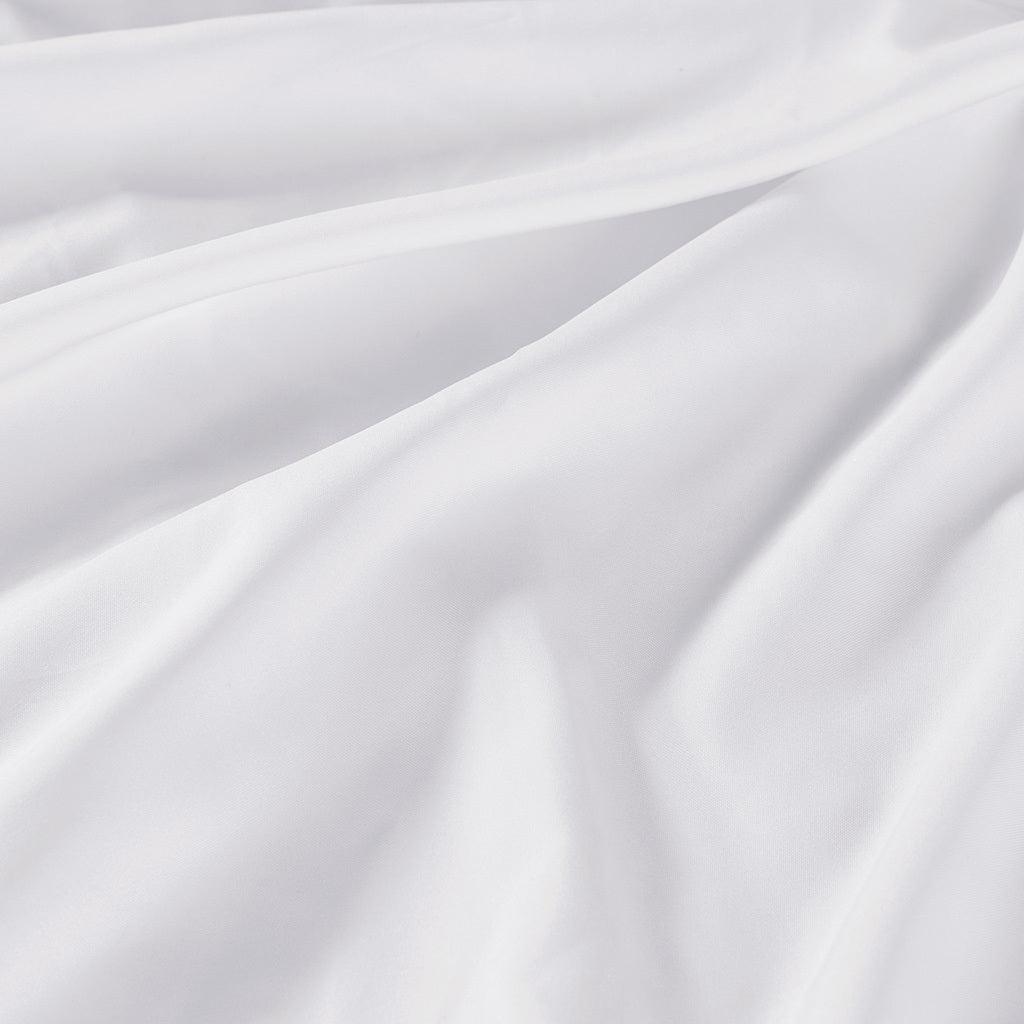 Olliix.com Bed Skirts - Extended Twin XL Bed Skirt&Sham White