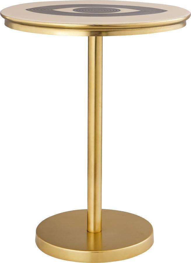 Tov Furniture Side & End Tables - Eye Handpainted Side Table Brass