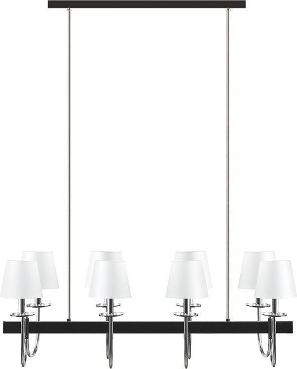 Olliix.com Ceiling Lights - Fairmount 8-Light Traditional Chandelier with Drum Shades