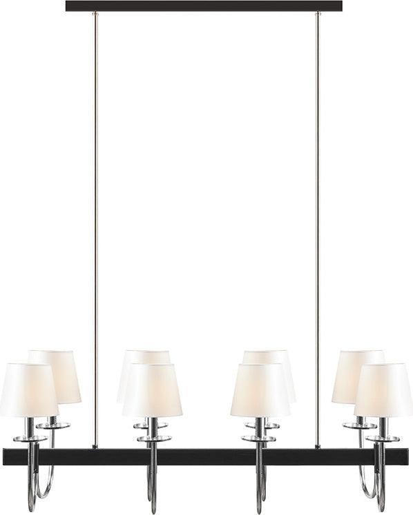 Olliix.com Ceiling Lights - Fairmount 8-Light Traditional Chandelier with Drum Shades
