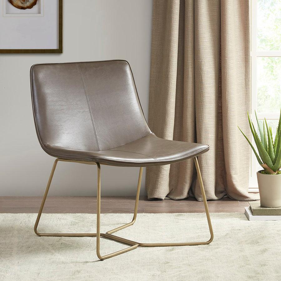 Olliix.com Accent Chairs - Fallon Accent Chair Brown & Gold