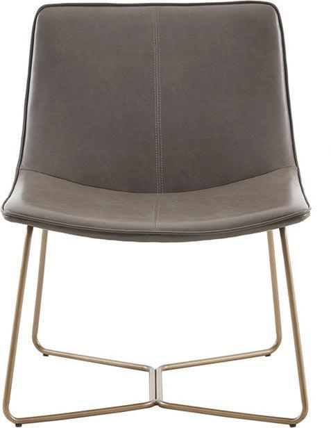 Olliix.com Accent Chairs - Fallon Accent Chair Brown & Gold