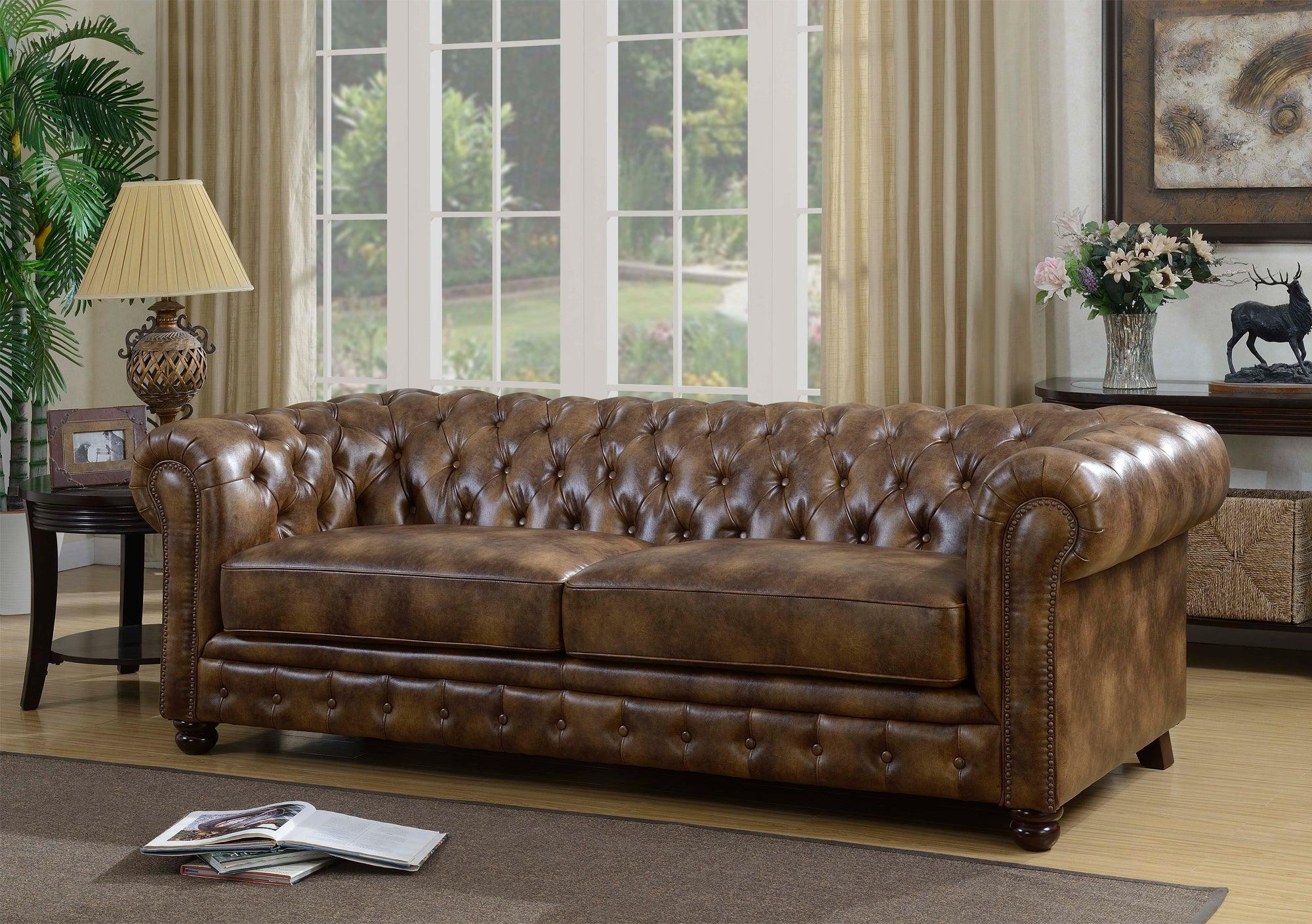 Elements Sofas & Couches - Fallon Sofa Brown