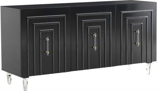 Tov Furniture Buffets & Sideboards - Famke Black Lacquer Buffet