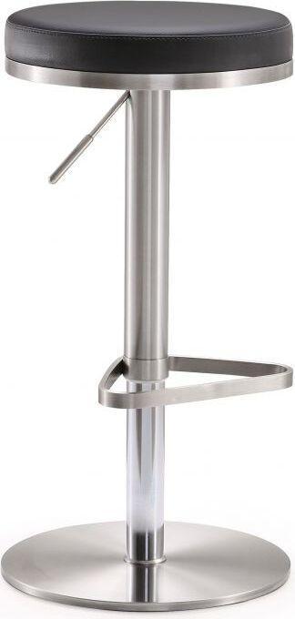 Tov Furniture Barstools - Fano Black Stainless Steel Adjustable Barstool