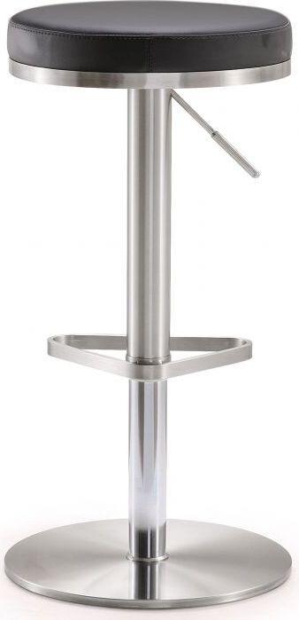 Tov Furniture Barstools - Fano Black Stainless Steel Adjustable Barstool