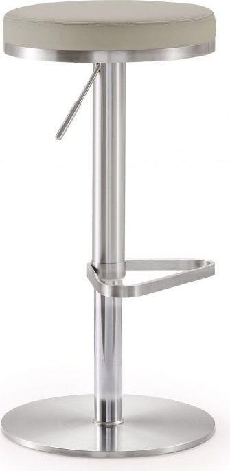 Tov Furniture Barstools - Fano Light Gray Stainless Steel Barstool
