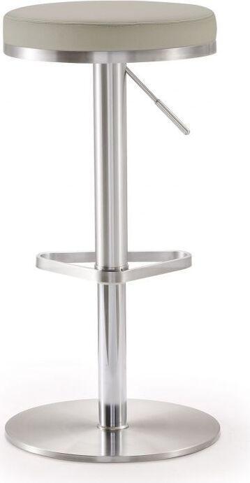 Tov Furniture Barstools - Fano Light Gray Stainless Steel Barstool