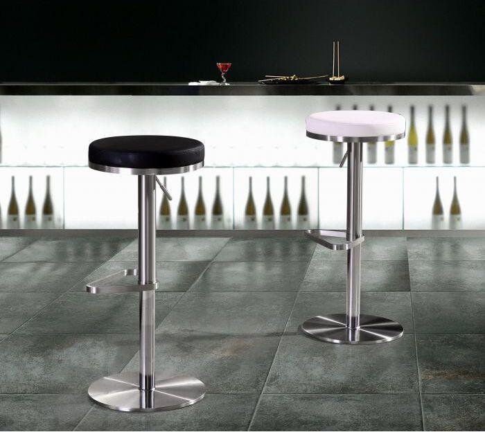 Tov Furniture Barstools - Fano Light Gray Stainless Steel Barstool