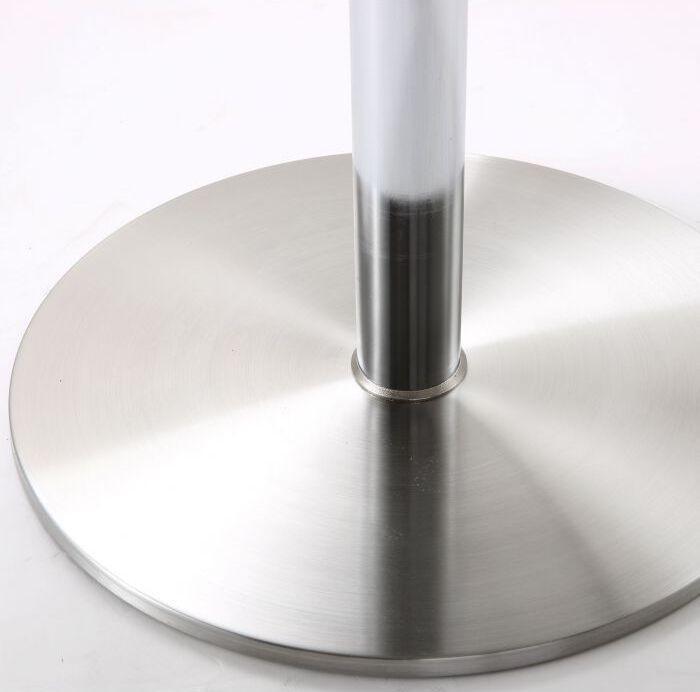 Tov Furniture Barstools - Fano White Stainless Steel Adjustable Barstool