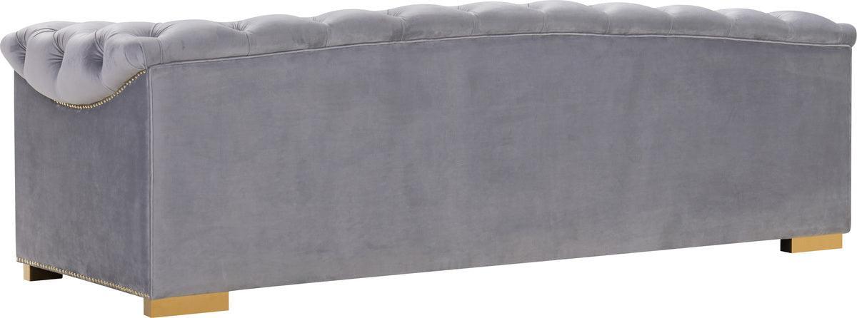 Tov Furniture Sofas & Couches - Farah Grey Velvet Sofa Gray