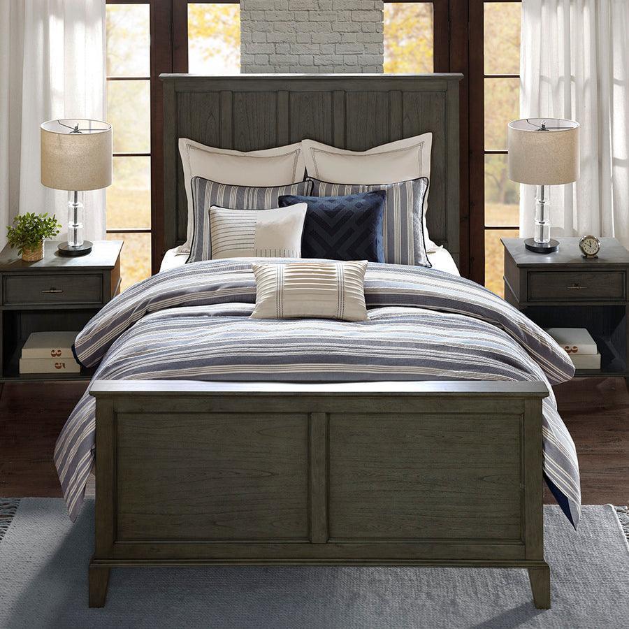 Olliix.com Comforters & Blankets - Farmhouse Coastal Comforter Set Blue King