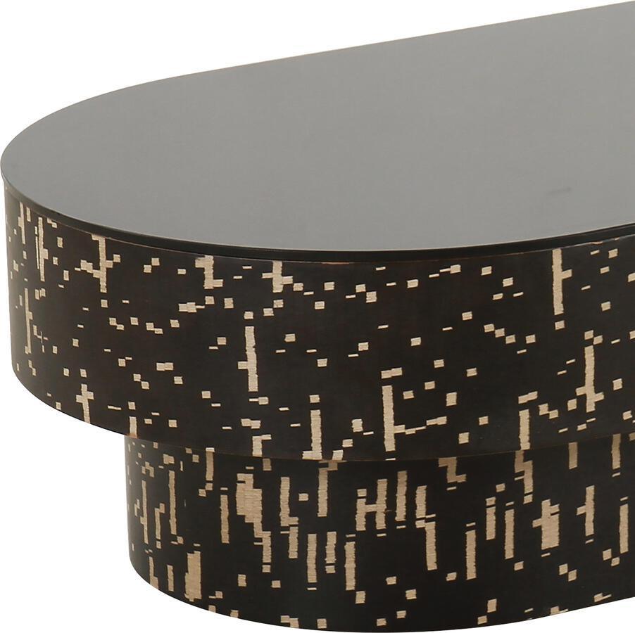 Tov Furniture Coffee Tables - Faye Black Glass Coffee Table