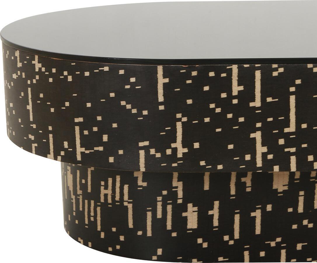 Tov Furniture Coffee Tables - Faye Black Glass Coffee Table