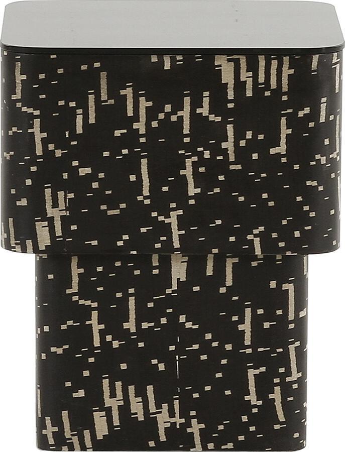 Tov Furniture Side & End Tables - Faye Black Glass Side Table