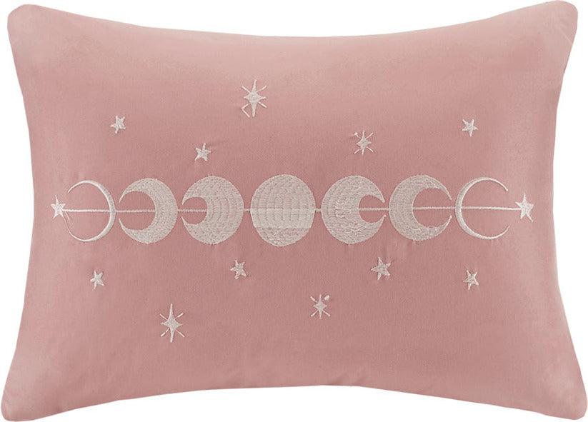 Olliix.com Comforters & Blankets - Felicia Casual Velvet Comforter Set Blush King/Cal King