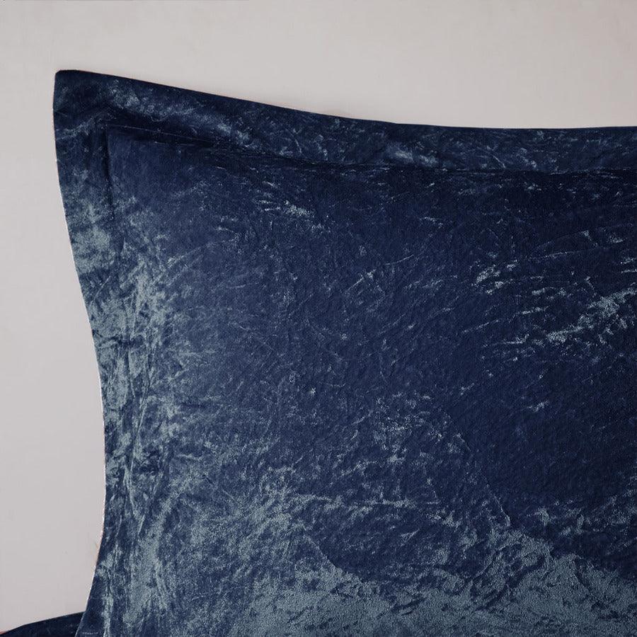 Olliix.com Comforters & Blankets - Felicia Full/Queen Comforter (Set) Navy