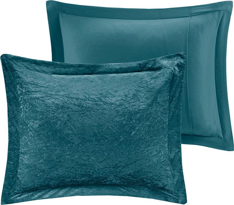Olliix.com Comforters & Blankets - Felicia Full/Queen Comforter (Set) Teal