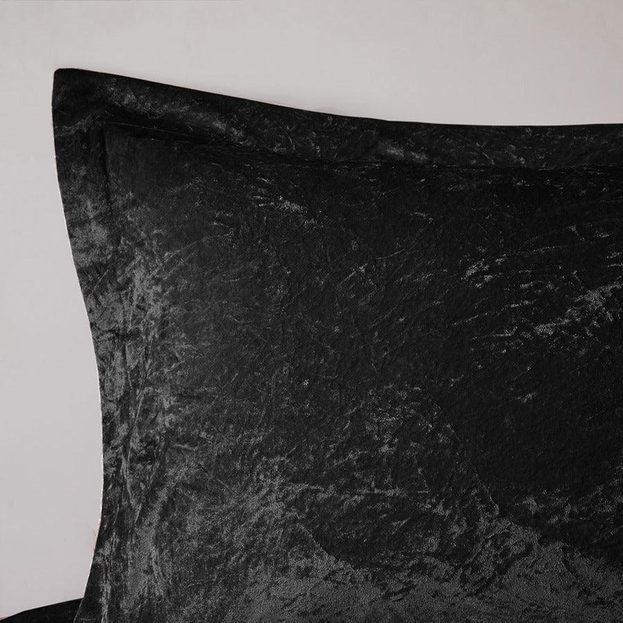 Olliix.com Duvet & Duvet Sets - Felicia Full/Queen Duvet & Duvet Set Black
