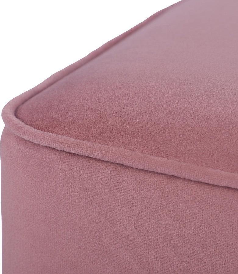 Tov Furniture Ottomans & Stools - Fenn Mauve Velvet Ottoman
