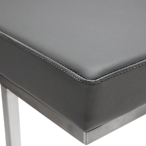 Tov Furniture Barstools - Ferrara Gray Stainless Steel Barstool - Set of 2