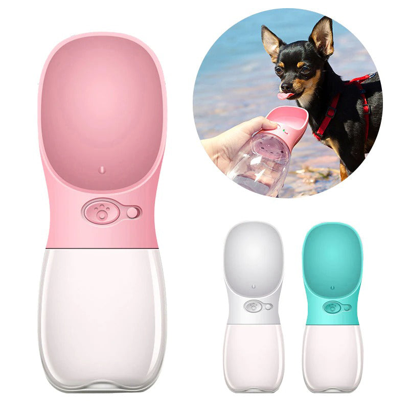 Regis Pet Grooming Supplies - 350 550ML Portable Pet Dog Water Bottle For Small Large Dogs Travel Puppy Cat Drinking Bowl Bulldog Water Dispenser Feeder