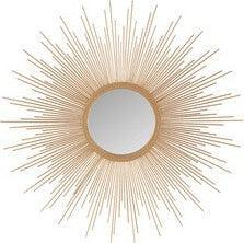 Olliix.com Mirrors - Fiore Round Sunburst Wall Decor Mirror Gold